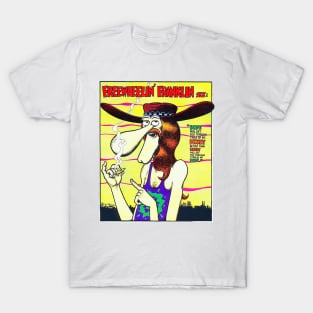 Freewheelin Franklin Cartoon T-Shirt